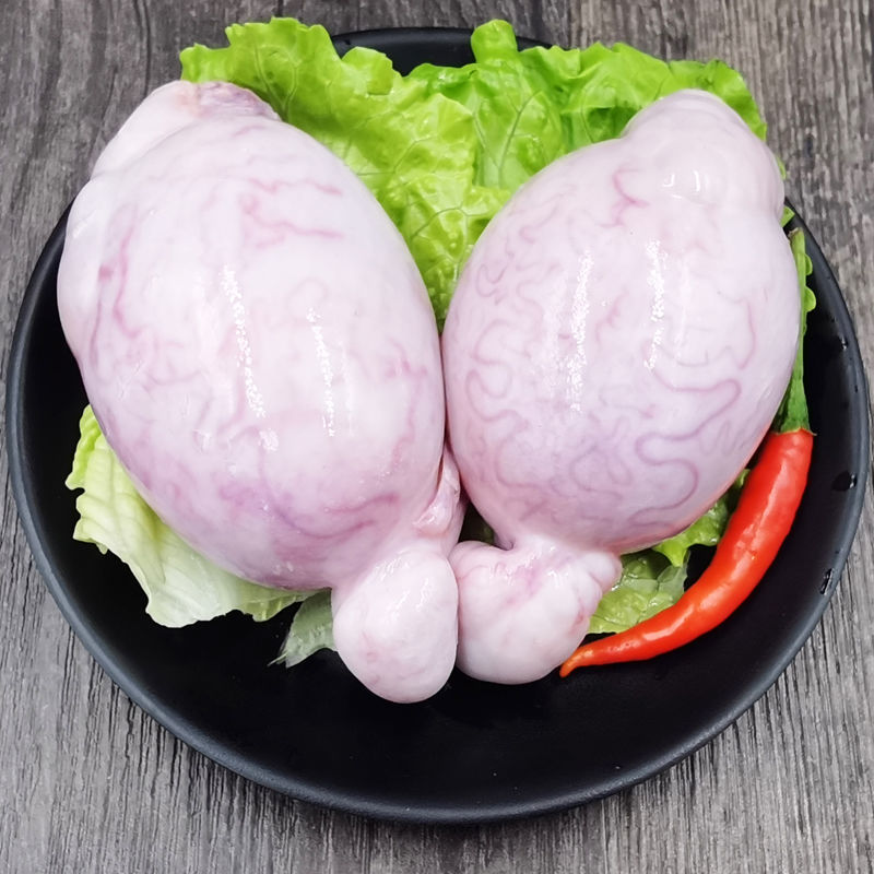 赛卡伊 羊宝新鲜冷冻羊下货羊蛋羊球蒙古羊外腰男用烧烤串食材羊 四斤