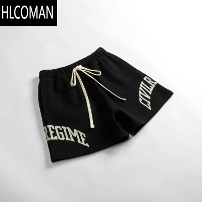 HLCOMAN美式潮牌短裤男夏季新款运动裤不过膝宽松学生休闲复古篮球五分裤