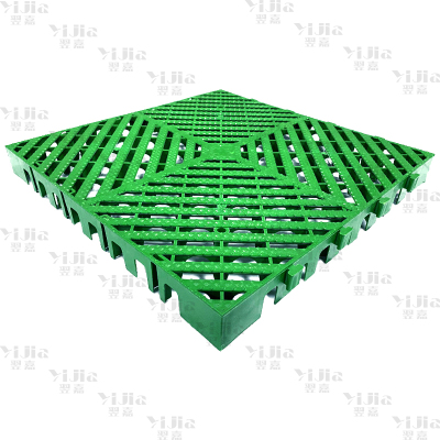 翌嘉 YJ3121321地格栅塑料拼接地板垫网格垫板 绿色