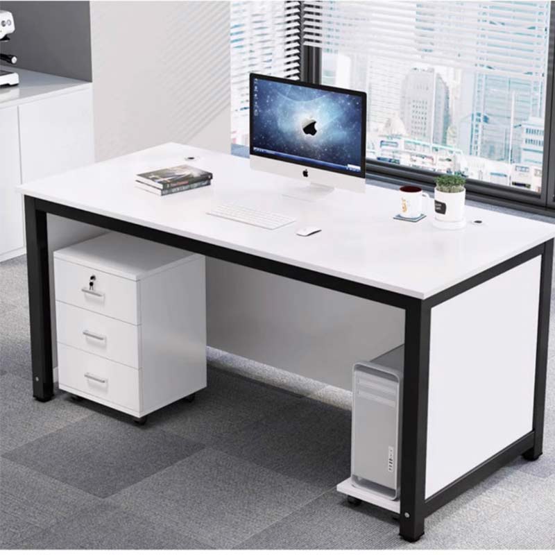 办公桌电脑桌书桌工作台单人桌 120*60*70cm[含活动柜主机托]