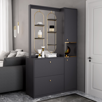森美人意式轻奢靠墙玄关隔断柜现代家庭客厅家用进一体间厅柜简约鞋柜
