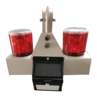 虎光风行 太阳能智能警示灯 HGFX-C26 2*0.4W 3.7V 红色