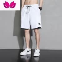 七斓短裤男士夏季2023新款潮牌宽松大码运动休闲裤薄款五分中裤子