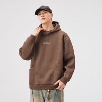 |连帽字母刺绣宽松口袋设计感潮牌百搭小众早秋季新款男款