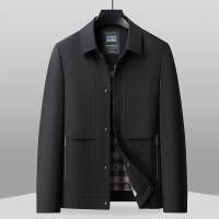 新款爸爸装春季翻领夹克中老年男式外套40-50岁中年服装男大码_1_612