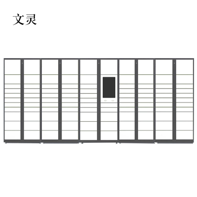 文灵智能快递柜小区快递自提柜派件柜室外寄存柜信报箱储物柜一主四副105格