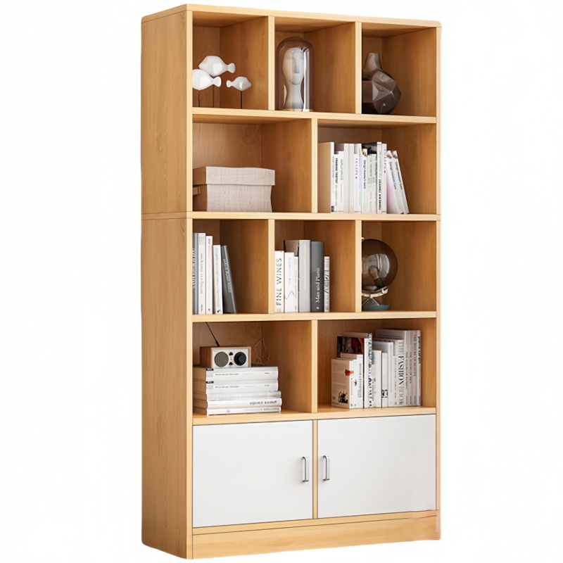 攸形多层实木书柜800*240*1800mm台