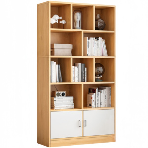 攸形多层实木书柜800*240*1800mm台