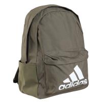 adidas经典复古环保再生背包L大容量防潮侧兜休闲运动包男女通用橄榄绿