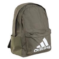 adidas经典复古环保再生背包L大容量防潮侧兜休闲运动包男女通用橄榄绿