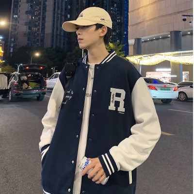 [3件8.5折135.9元,叠加优惠券]唐狮男装外套棒球领刺绣细节外套男秋季棒球服外套男男士休闲外套