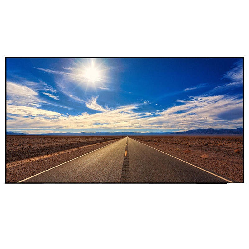 经科The One黑栅100寸16:9抗光屏超短焦硬屏抗光幕布投影画框幕