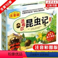 [正版]法布尔昆虫记 注音版 美绘本全套10册3-6-9-12岁小学生课外阅读书籍少儿自然百科全书儿童科普读物