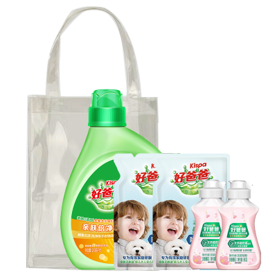 好爸爸 亲肤倍净洗衣液五件套袋装 3228克