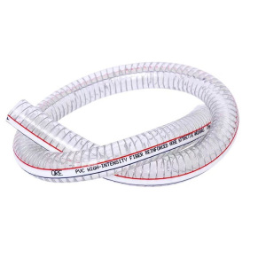 鑫迈凯斯 PVC透明钢丝软管 透明塑料管 内径13mm[3分]壁厚2.7mm 米