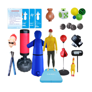 伍贰伍WEW-XXTZ宣泄套装四情绪发泄组合器材心理减压教具仿真发音宣泄人击打套装