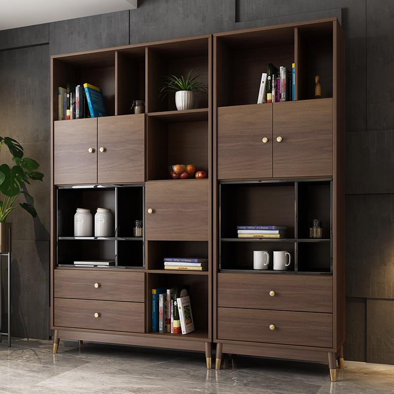 墙落地格子阿斯卡利(ascari)小书柜置物架组合 北欧简约带防尘书架储