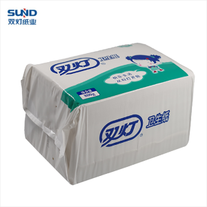 双灯800克加厚平板卫生纸 800g纸厕纸擦手纸3包