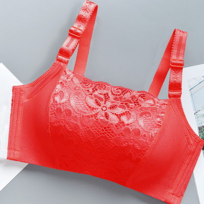 文胸聚拢小胸性感内衣女无钢圈蕾丝上托抹胸调整型少女防走光胸罩品牌