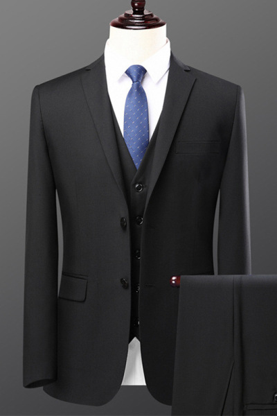 跑量款男士韩版西服两件套结婚礼服春秋男装青年时尚休闲西装套装