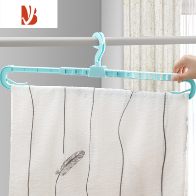 三维工匠晒衣架家用挂衣架防风宿舍旋转晒床单器多大号晾衣架