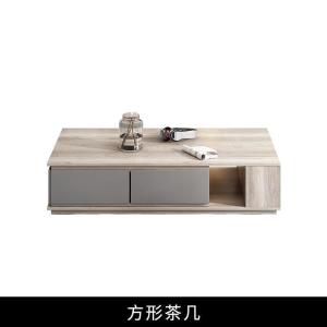 森美人北欧圆形茶几小户型客厅现代简约小户型多功能电视柜组合家具套装