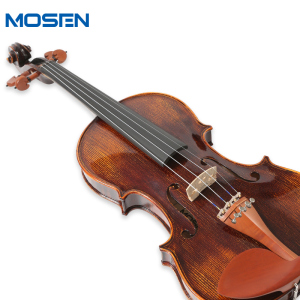 莫森(MOSEN)MS-878 乌木纯手工小提琴大师版 自然风干西洋乐器 亮光 【4/4身高155-200cm】