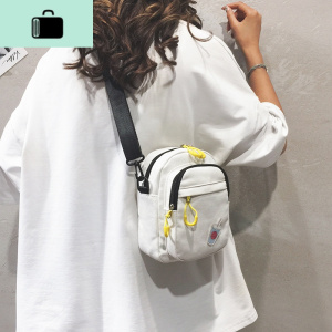 小包包女2020新款日系ulzzang宽带斜挎包休闲简约百搭帆布单肩包NEW LAKE女士单肩包