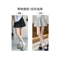 黑色碎花短裙女2026新款夏季薄款小个子显瘦a字半身裙蓬蓬蛋糕裙