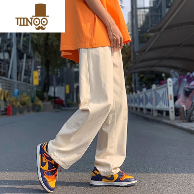 YANXU欧美高街夏季裤子男秋季2023新款潮流宽松直筒休闲裤潮牌阔腿长裤