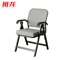 班龙折叠椅网布灰色把