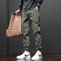 上班通勤高端牛仔裤男舒适运动束脚工装裤男士潮牌百搭休闲裤男款_425