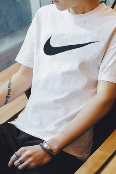 耐克(NIKE)短袖T恤男 2023夏季新款运动服休闲圆领半袖舒适透气短袖T恤 DC5095-100/白色/主图款 S