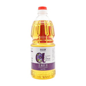 绿多源冷榨一级亚麻籽油2.5L/桶可生吃六盘山亚麻籽油