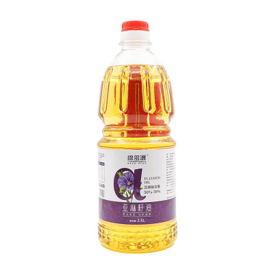 绿多源冷榨一级亚麻籽油2.5L