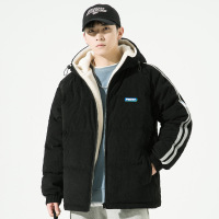 棉衣男冬季韩版保暖加厚连帽宽松棉衣潮流情侣网红同款棉服外套男