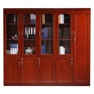 迅迈 5门文件柜 木皮油漆衣柜书柜 书橱文件柜 办公室资料柜 档案柜 储物柜五门