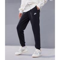 耐克(NIKE)高弹舒适Club摇粒绒女款运动束脚裤中性休闲保暖加厚黑色DQ
