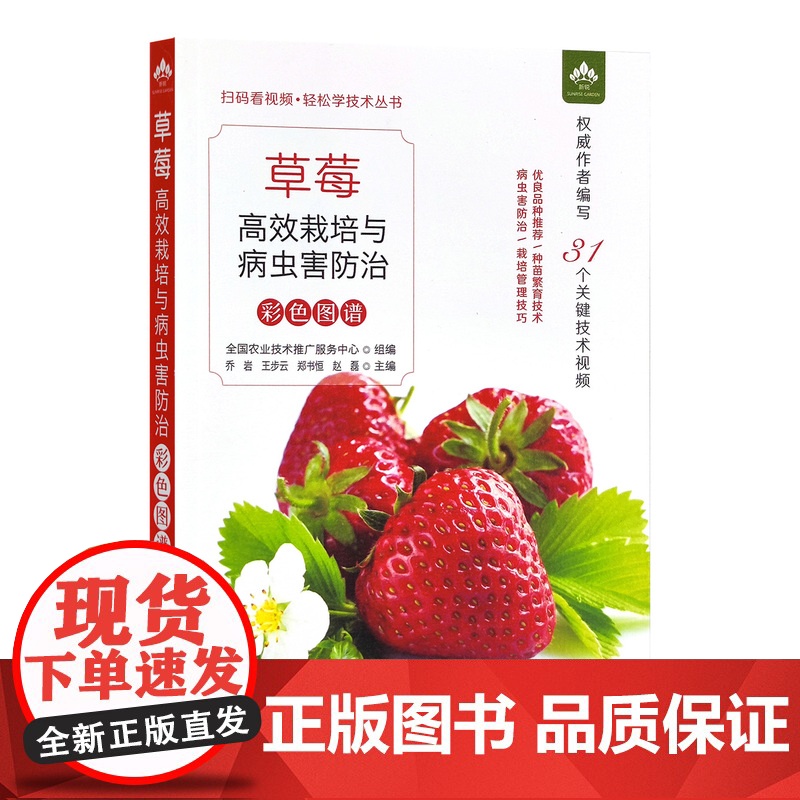 草莓高效栽培与病虫害防治彩色图谱(扫码看视频?轻松学技术丛书) 30052-1 定价58