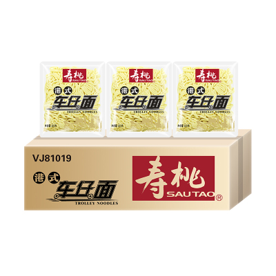 寿桃非油炸车仔面捞面拌面汤面711车仔面整箱30包不含酱