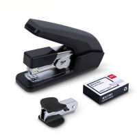 得力(deli)省力订书机组合套装(订书器 起钉器 订书钉) 适配12#钉 办公用品 34477