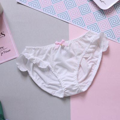 suntek华夫格舒适女生棉内裤 透气可爱女人女士三角裤内裤