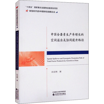 正版新书]中国全要素生产率增长的空间溢出及协同提升路径孙亚男