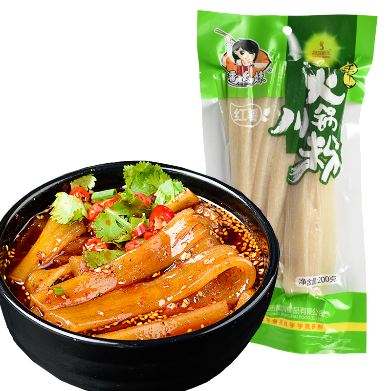潘幺妹 火锅川粉200g*1袋 红薯粉条 苕皮拉皮 宽粉鲜粉袋装