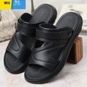 聚范夏季男士凉拖鞋防水防滑沙滩鞋爸爸两穿凉鞋外穿一字拖休闲拖鞋潮