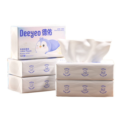 德佑云柔纸120抽*5包*1提自然柔韧乳霜B1版10040116