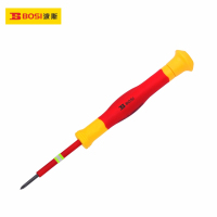 波斯(BOSI) 荧光系列VDE绝缘十字精密螺丝批 PH00×50mm 支
