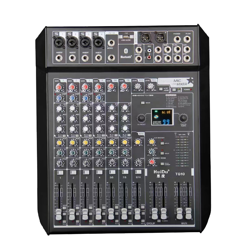 惠度(HuiDu)10路输入两编组输出模拟调音台 TG10(销售单位:台)