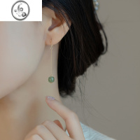 JiMi和田玉长款耳环女14k包金流苏耳线中国古风气质汉服穿搭耳坠