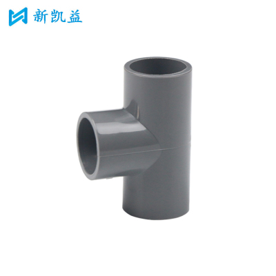 新凯益 PVC灰色等径三通 20mm 个
